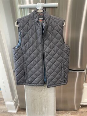 Hawke & Co Quilted Charcoal Gray Men's Vest
